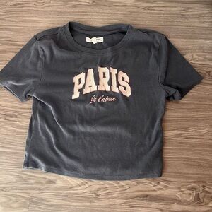 Aeropostale Gray Paris Tee